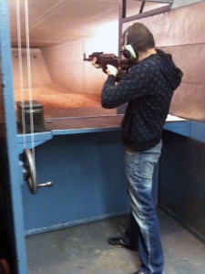 Dann Shooting an AK47